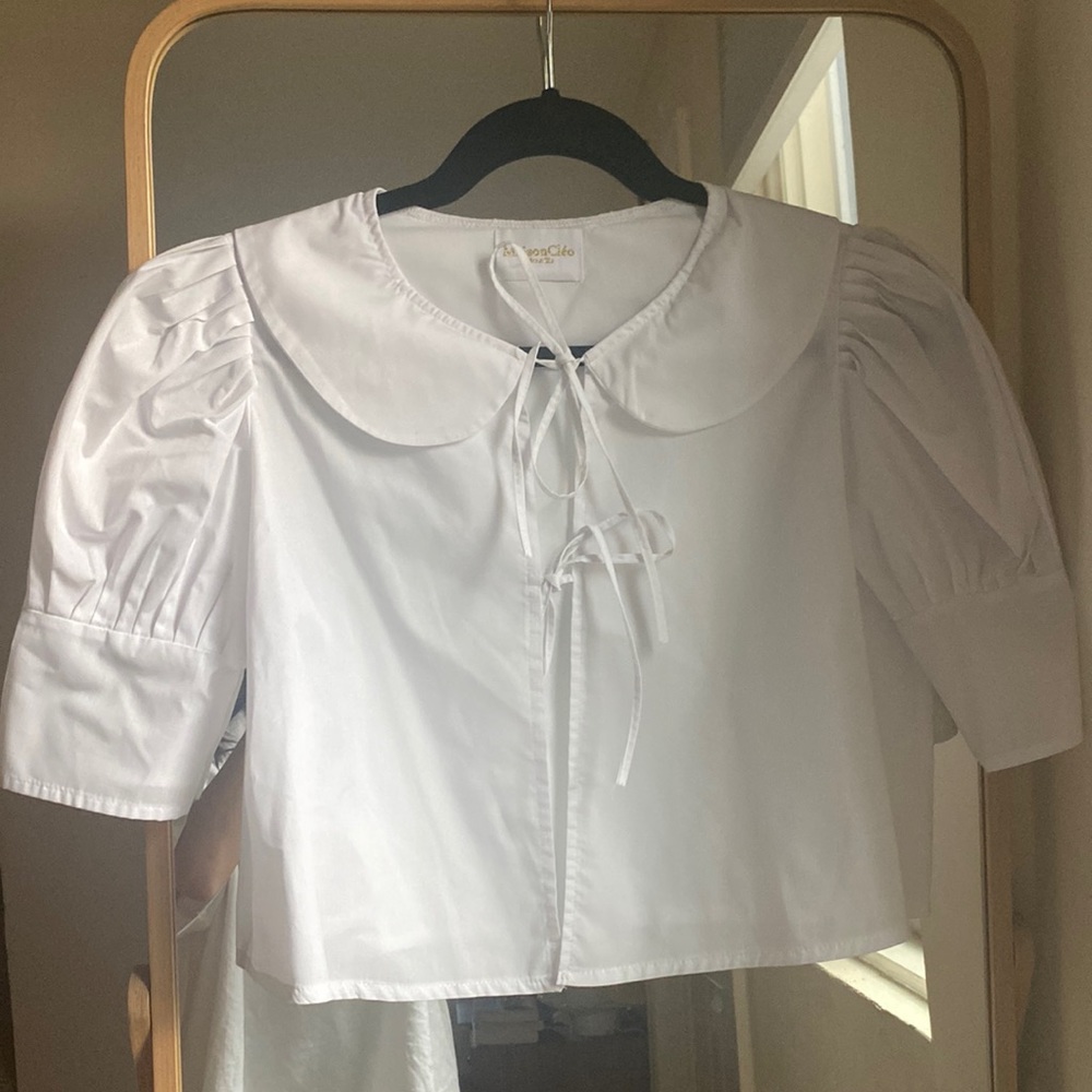 MaisonCleo Collared Blouse